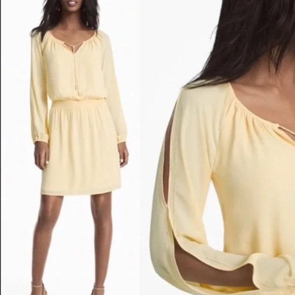 White House Black Market Dresses & Skirts - White House Black Market Yellow Dress